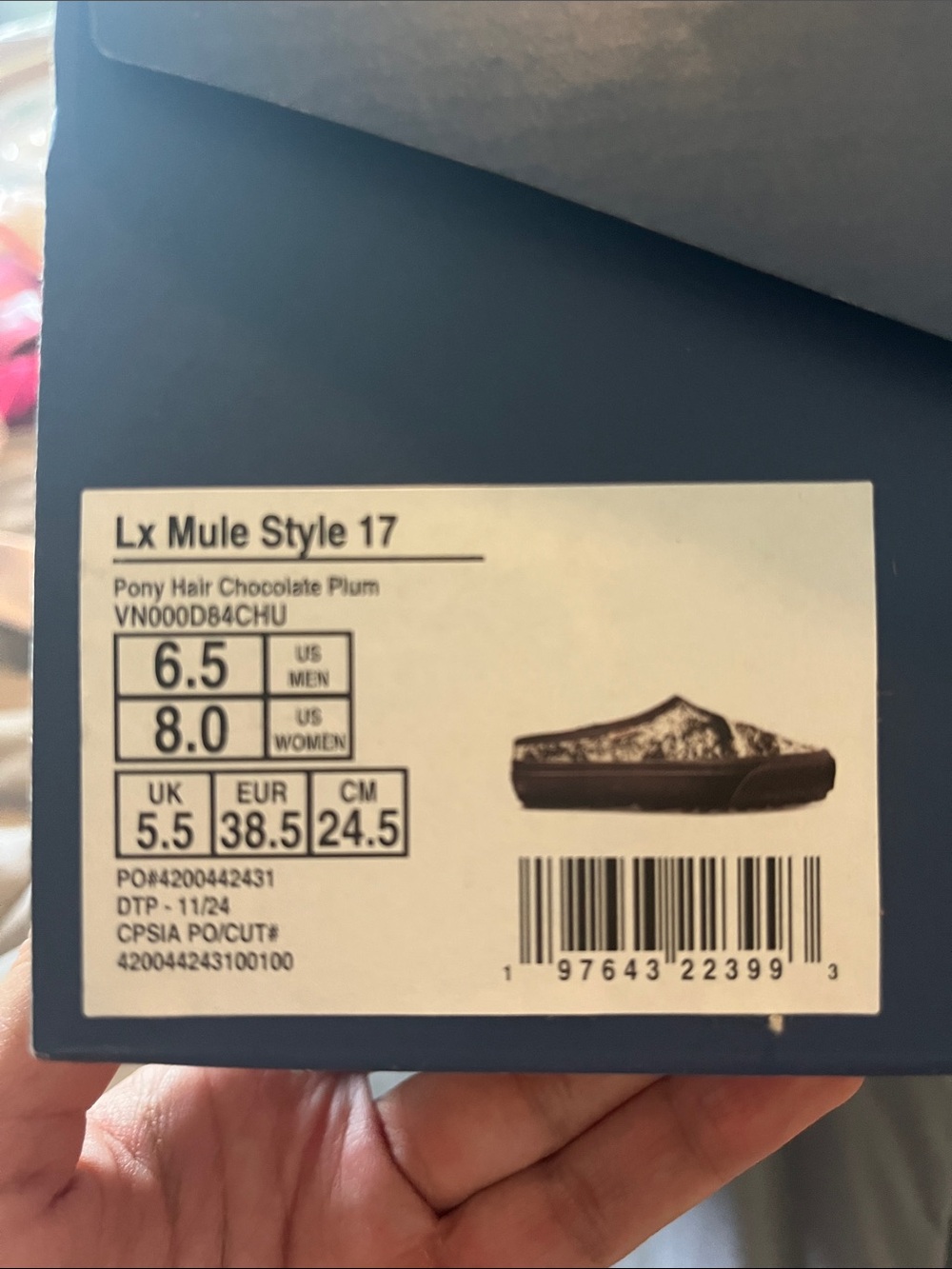 Vans Slip-On Mule in Chocolate - Picture 6 of 6